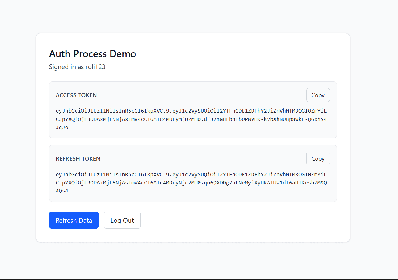 Authentication System (JWT + Refresh Tokens) preview